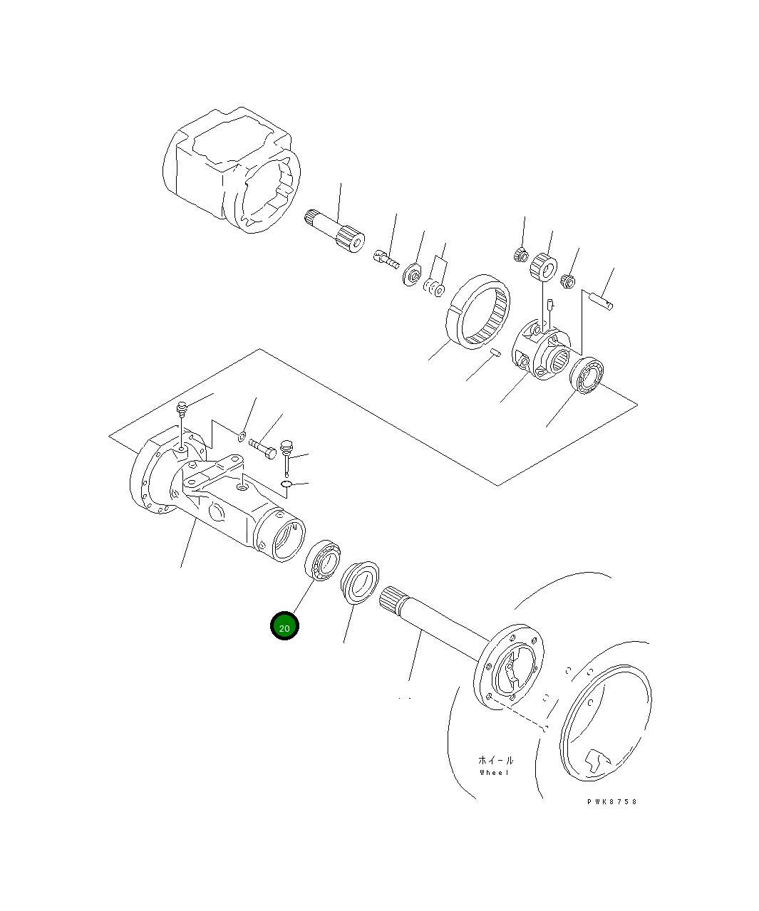 Подшипник 415-22-12840 Komatsu