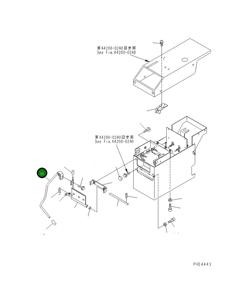 Рычаг 419-43-28262 Komatsu