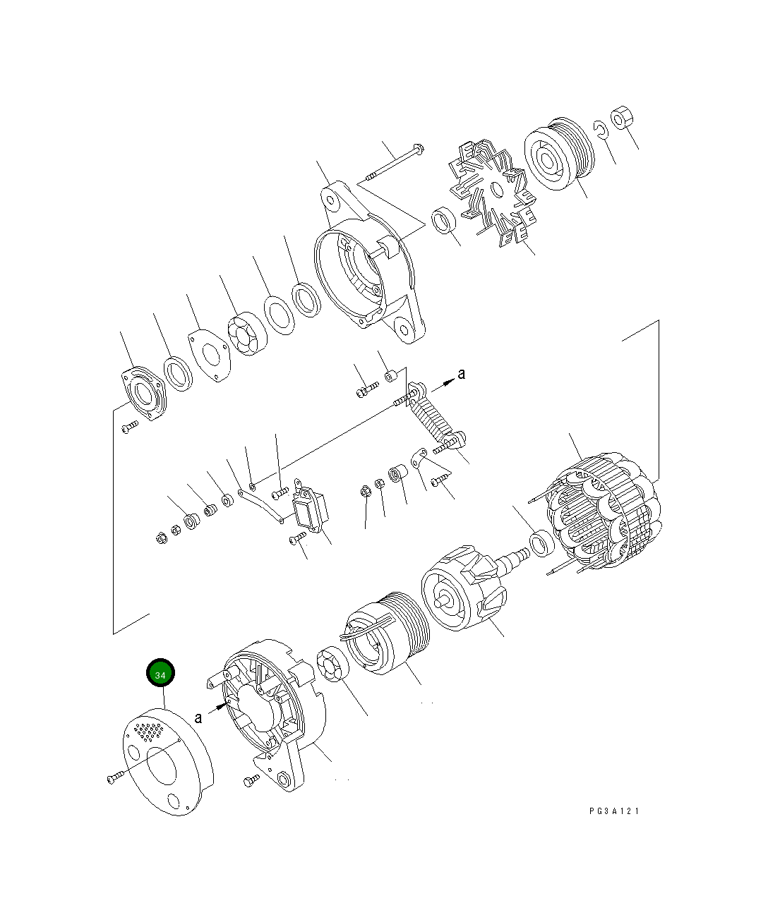 Крышка KD0-35761-0220 Komatsu