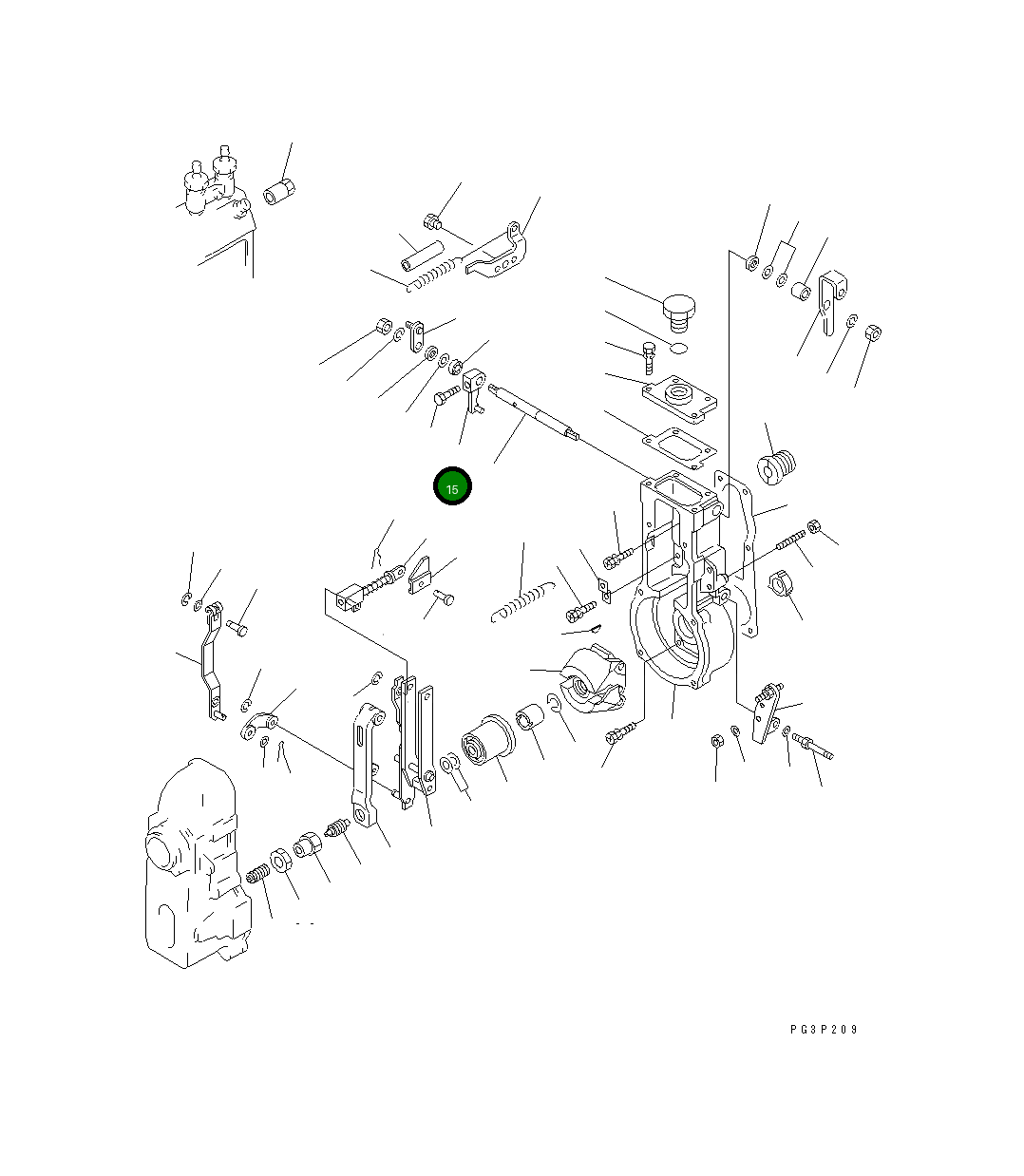 Рычаг DK155003-2520 Komatsu