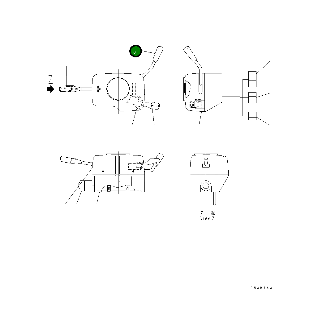 Рычаг 56B-06-16730 Komatsu