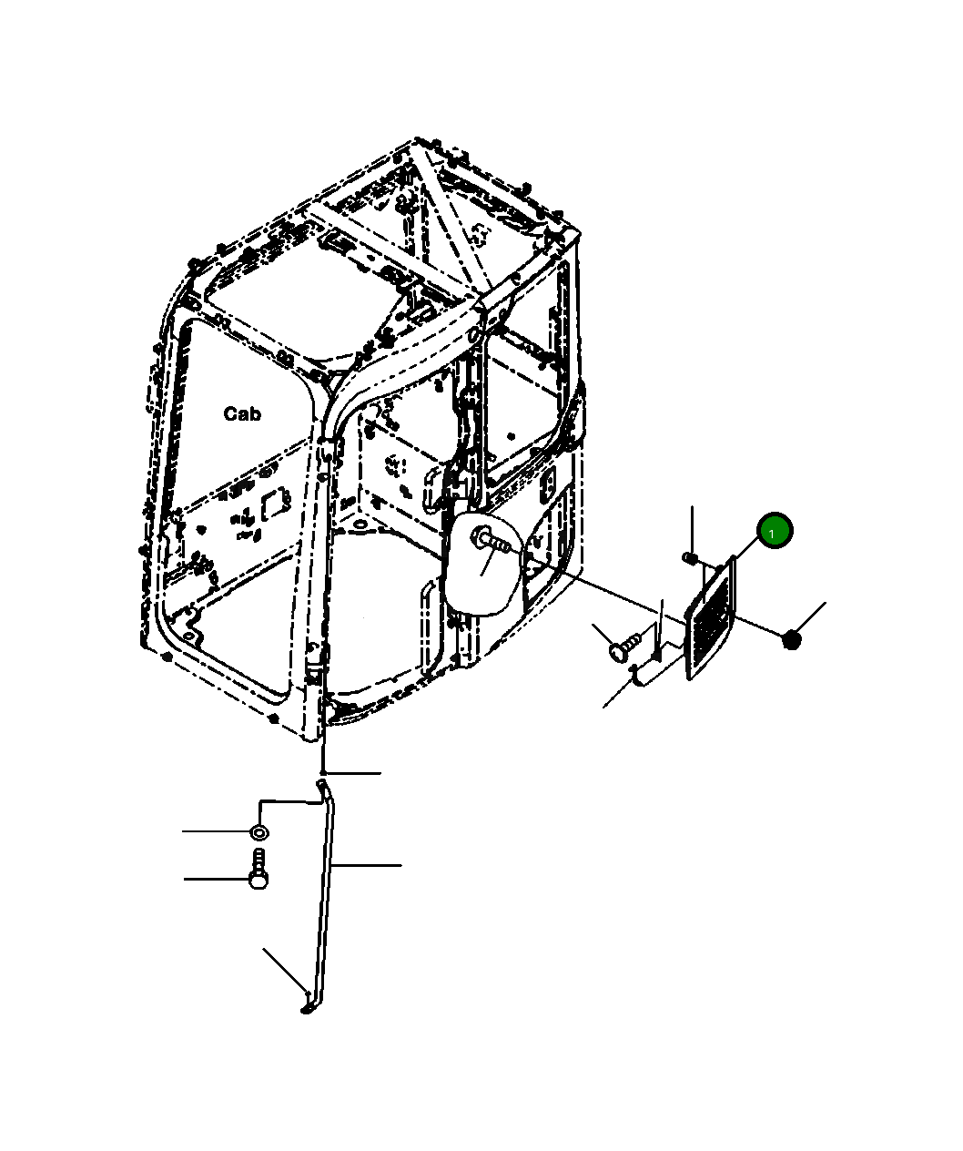 Крышка 22P-53-17511  Komatsu