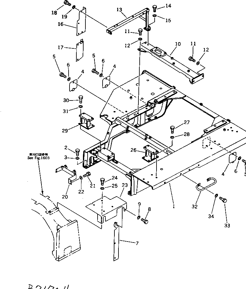 Крышка 196-54-31270 Komatsu
