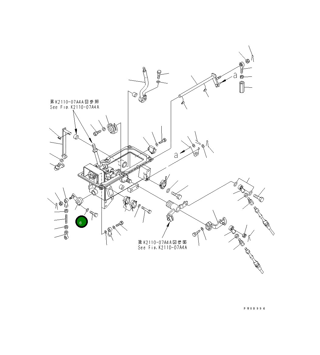 Рычаг 17A-43-25271 Komatsu