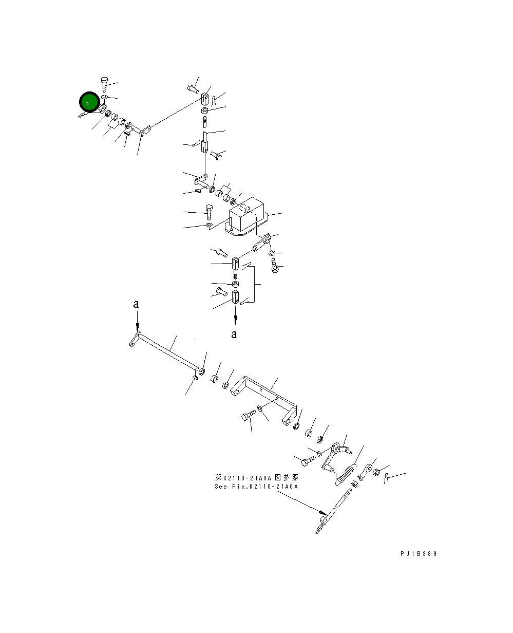 Рычаг 176-43-41381 Komatsu