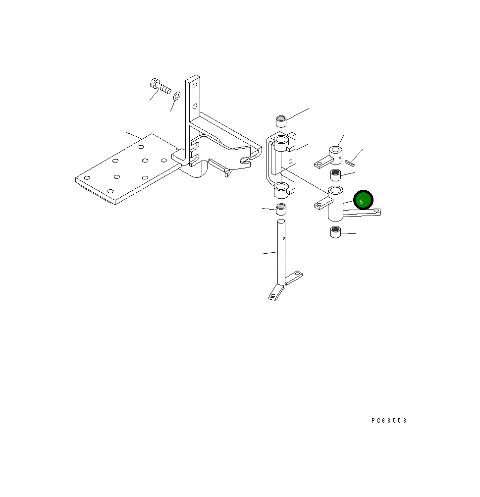 Рычаг 20P-43-81221 Komatsu