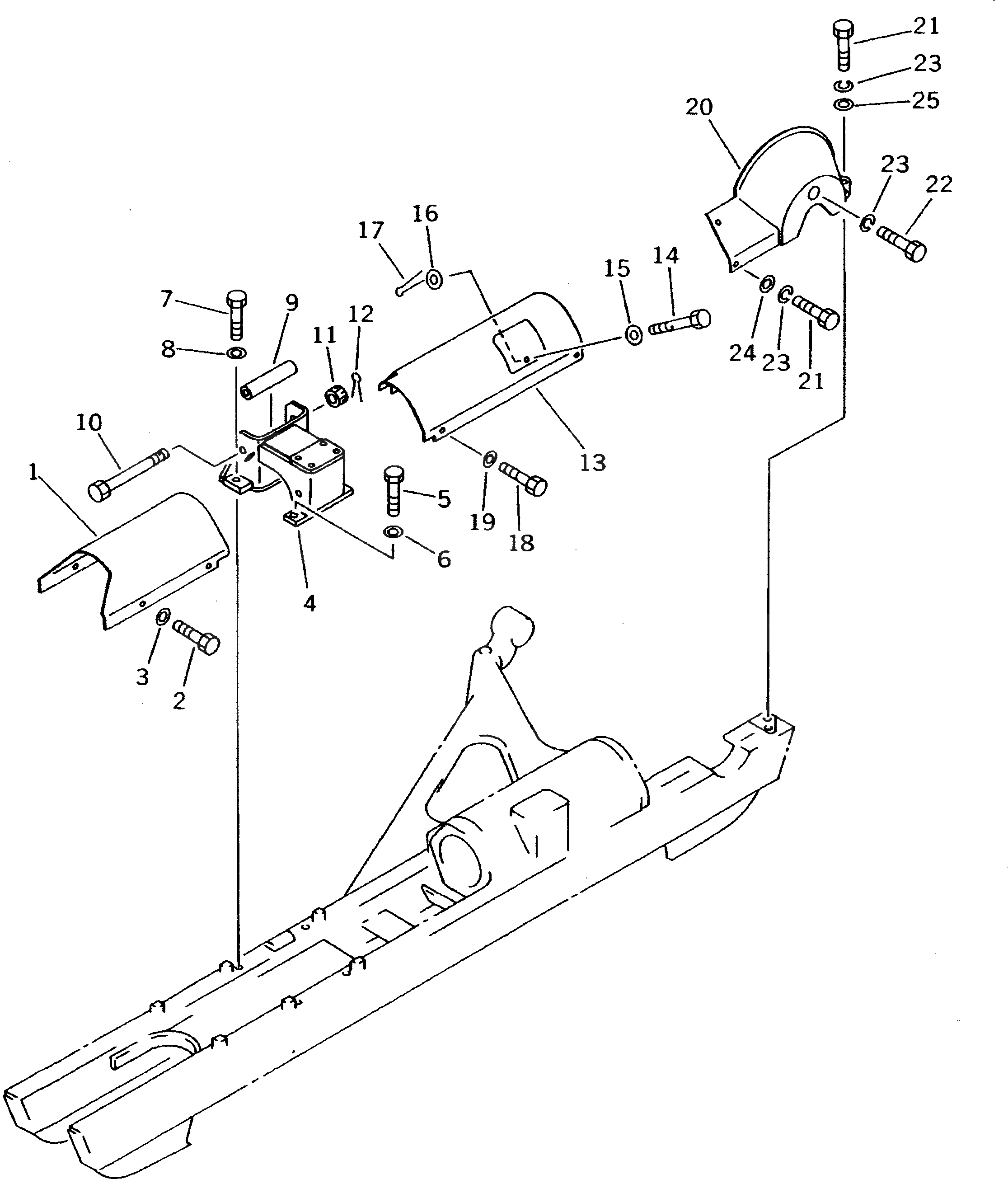Крышка 13F-30-35330 Komatsu