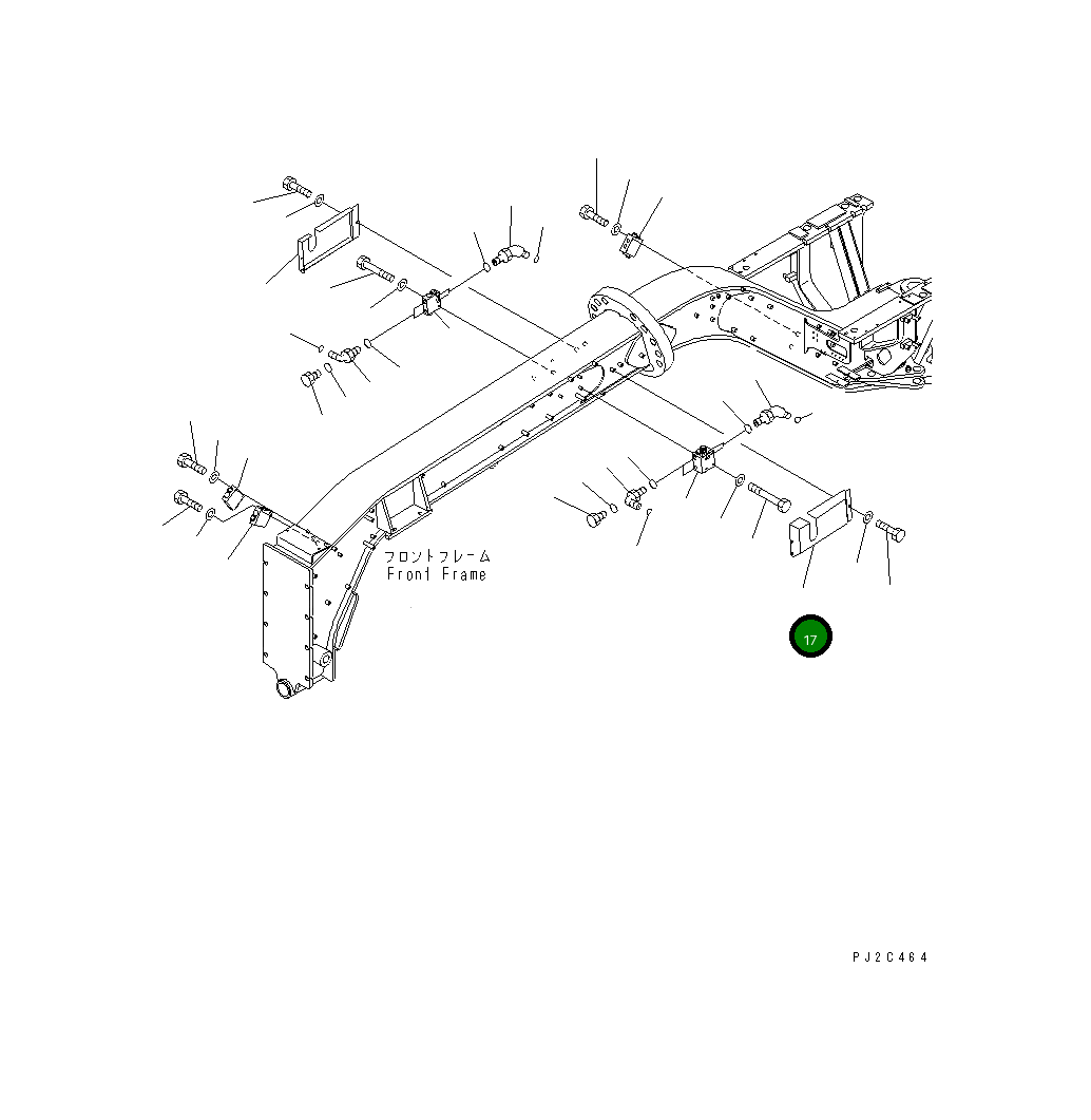 Крышка,L.H 23B-54-32552  Komatsu
