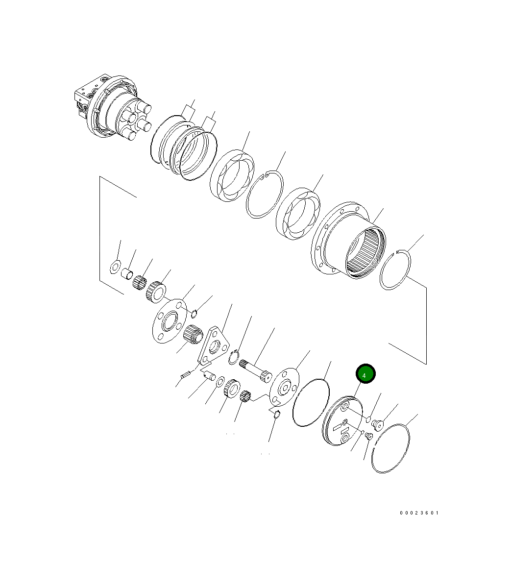 Крышка FUFZD8343102 Komatsu