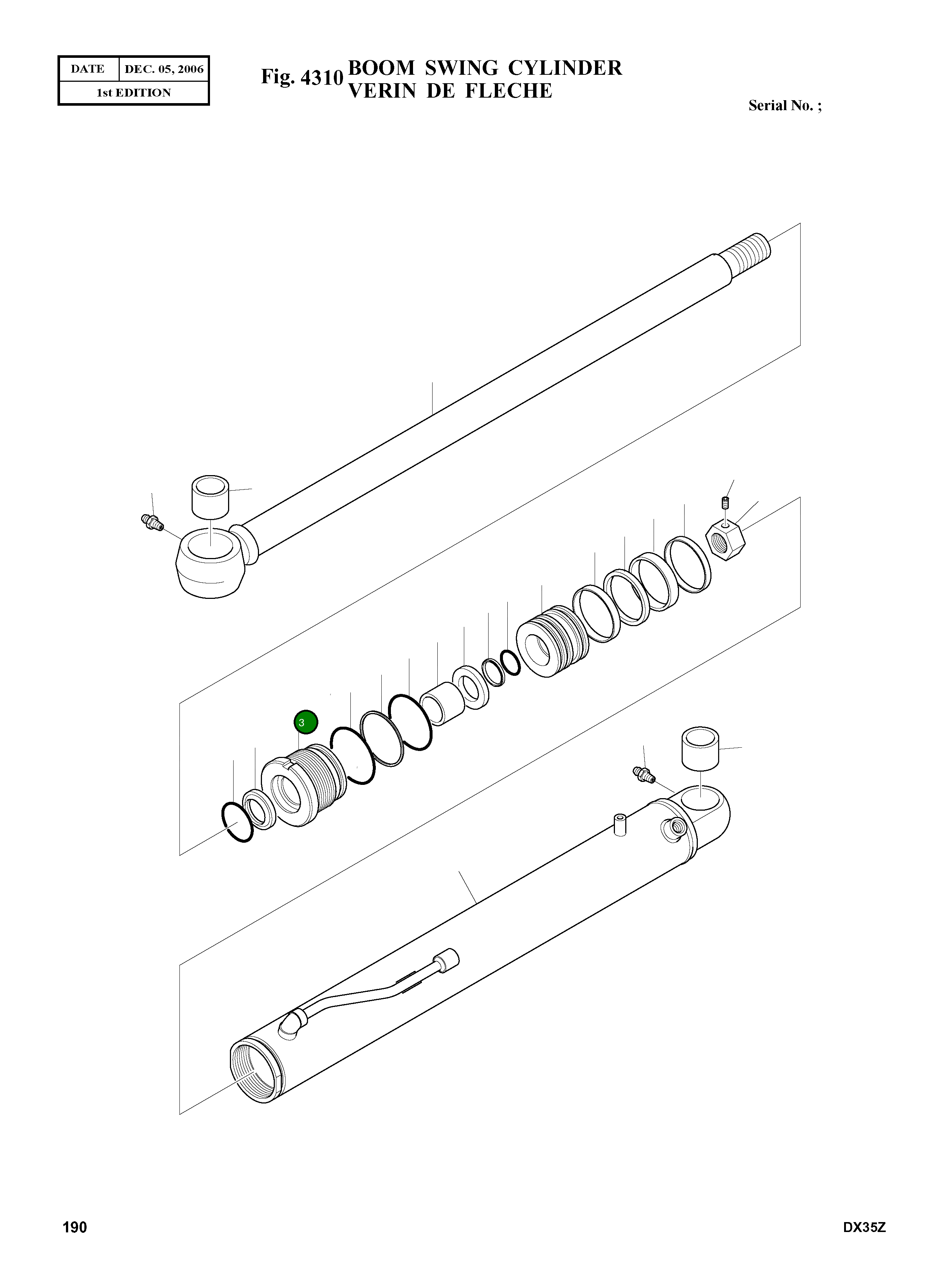 Крышка, ROD K9004962 Komatsu