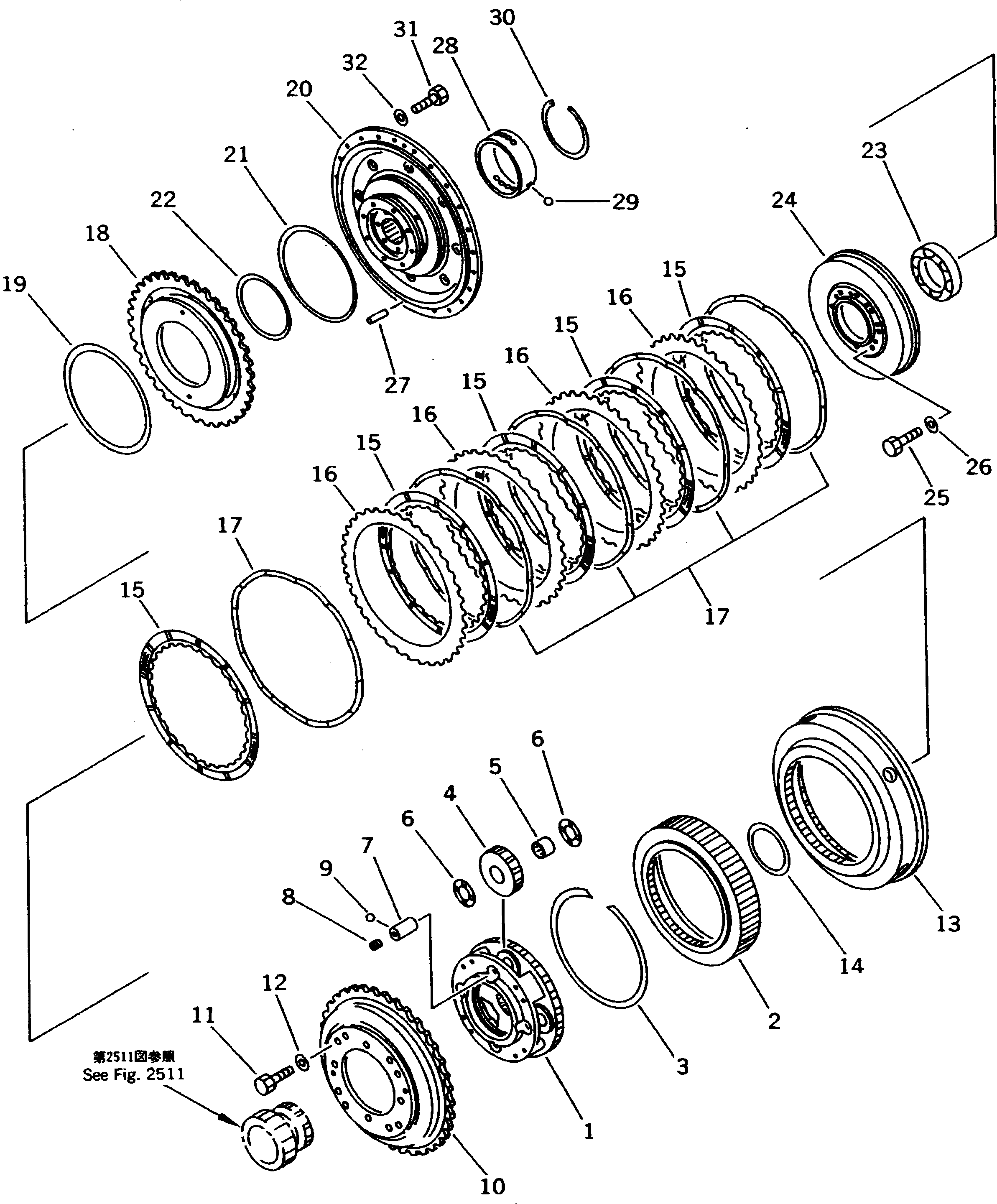 Подшипник 561-15-59310 Komatsu