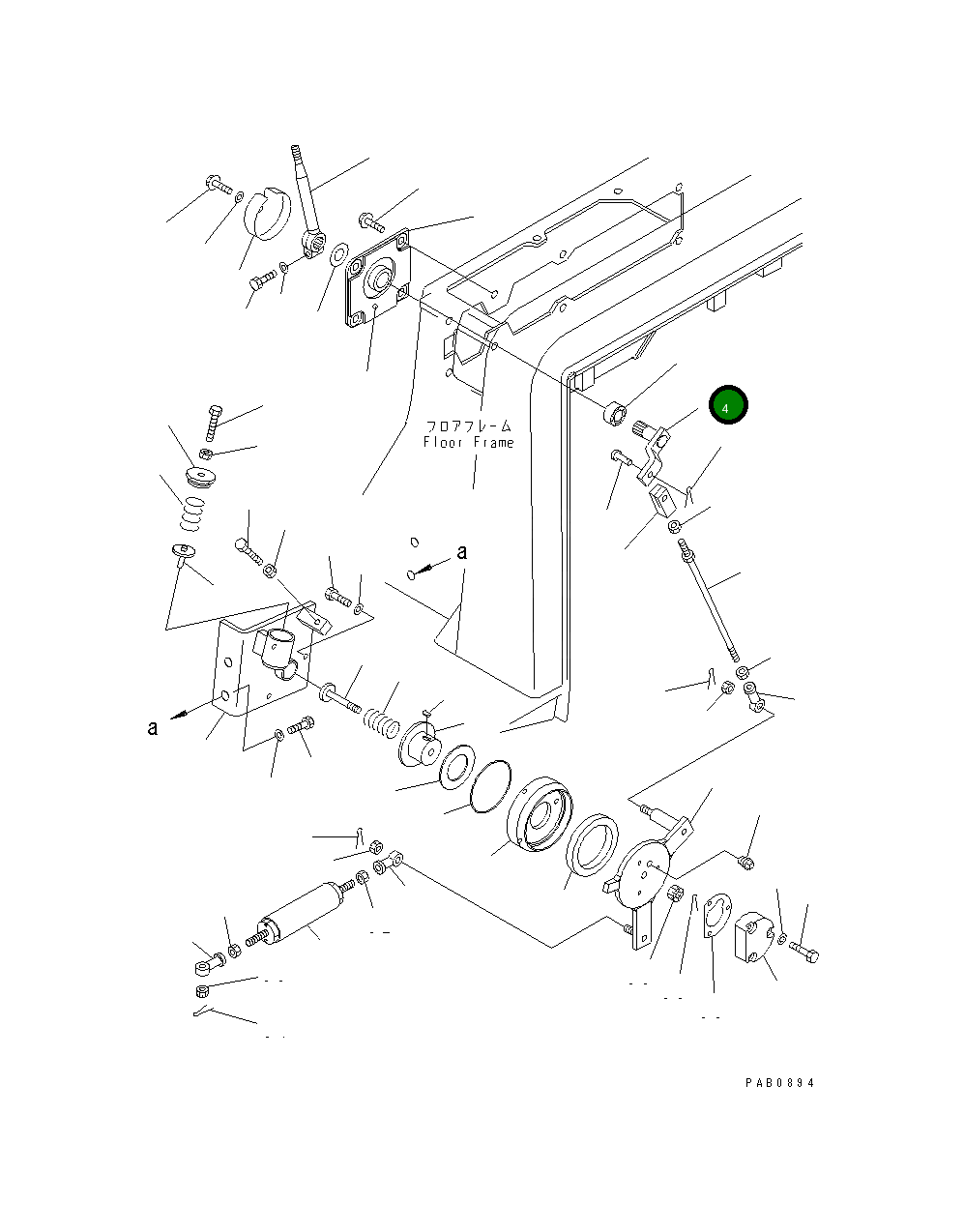 Рычаг 17A-43-21111 Komatsu
