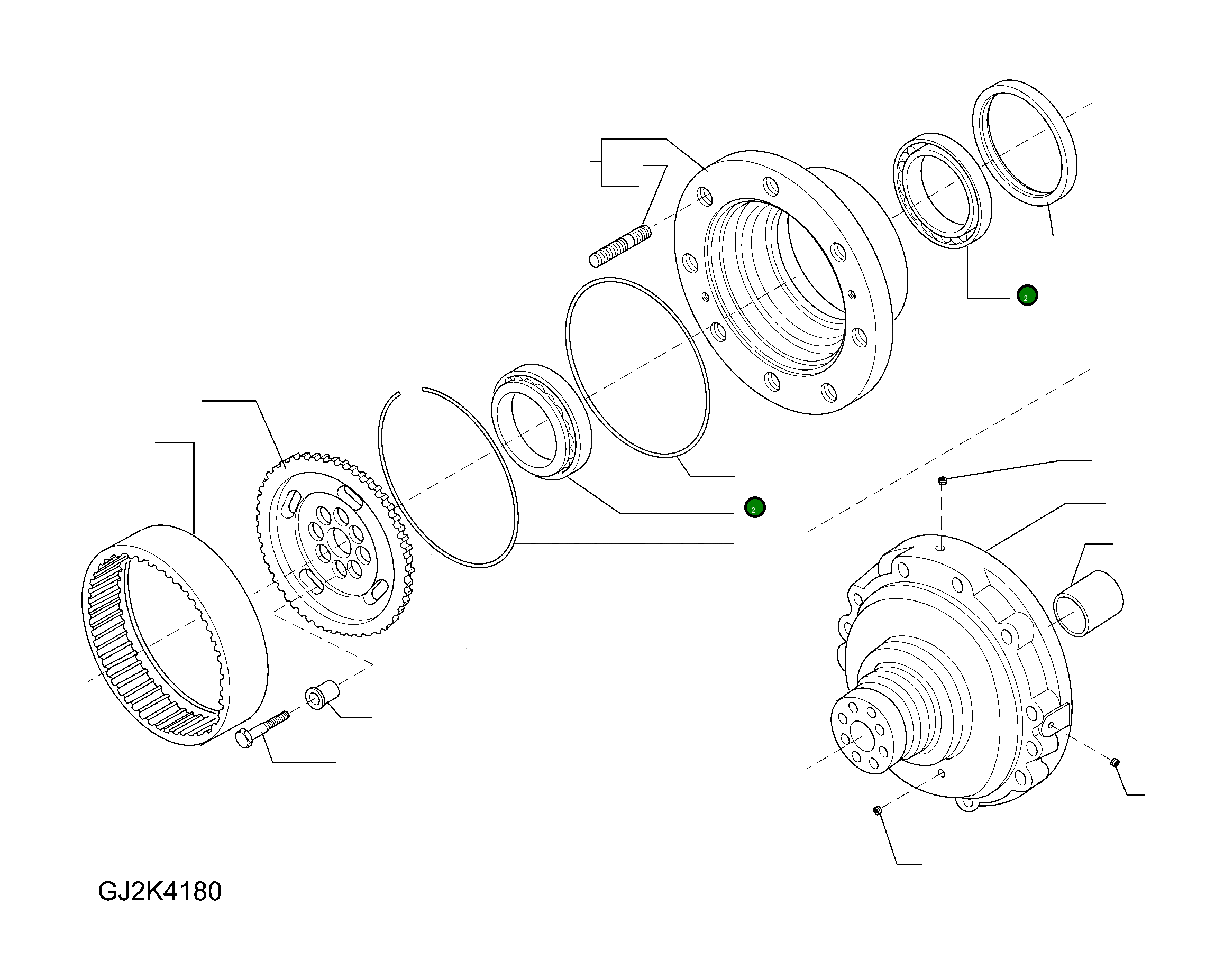 Подшипник 42T-22-H0P89 Komatsu