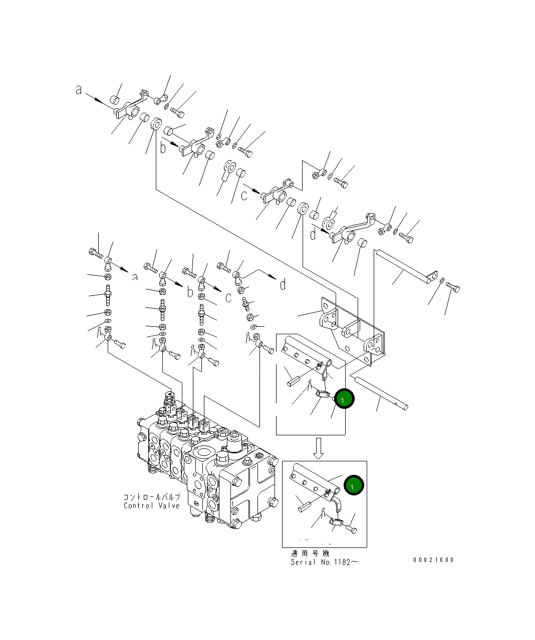 Рычаг 134-43-64152 Komatsu
