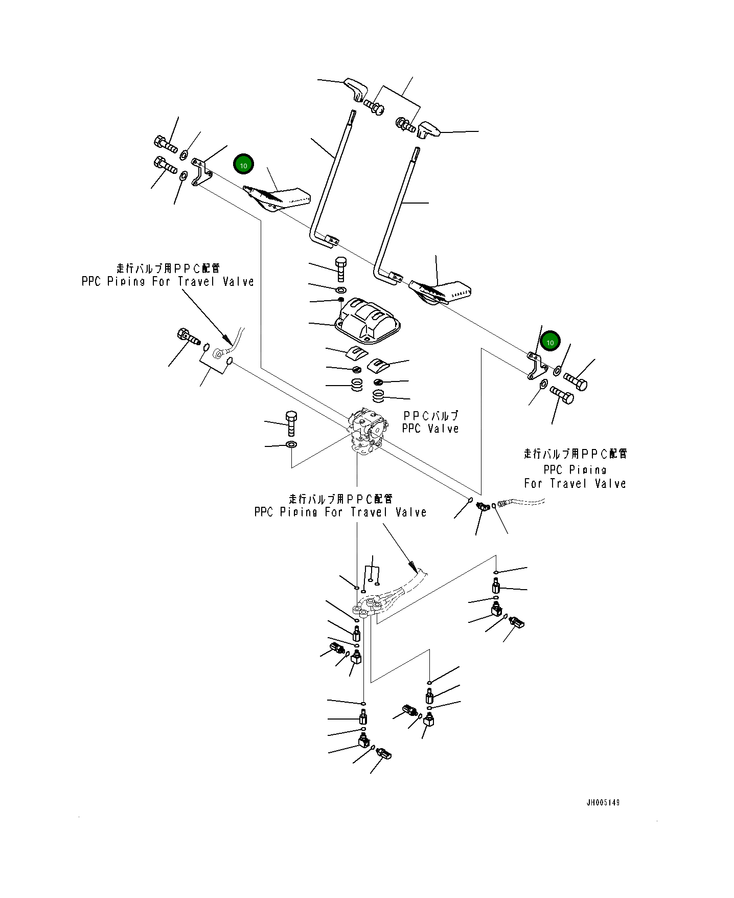Рычаг 20Y4341111 Komatsu