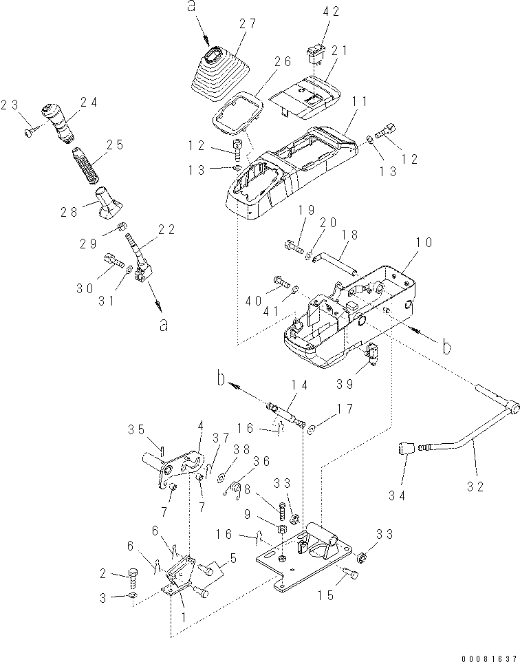 Рычаг 22M-43-21640 Komatsu
