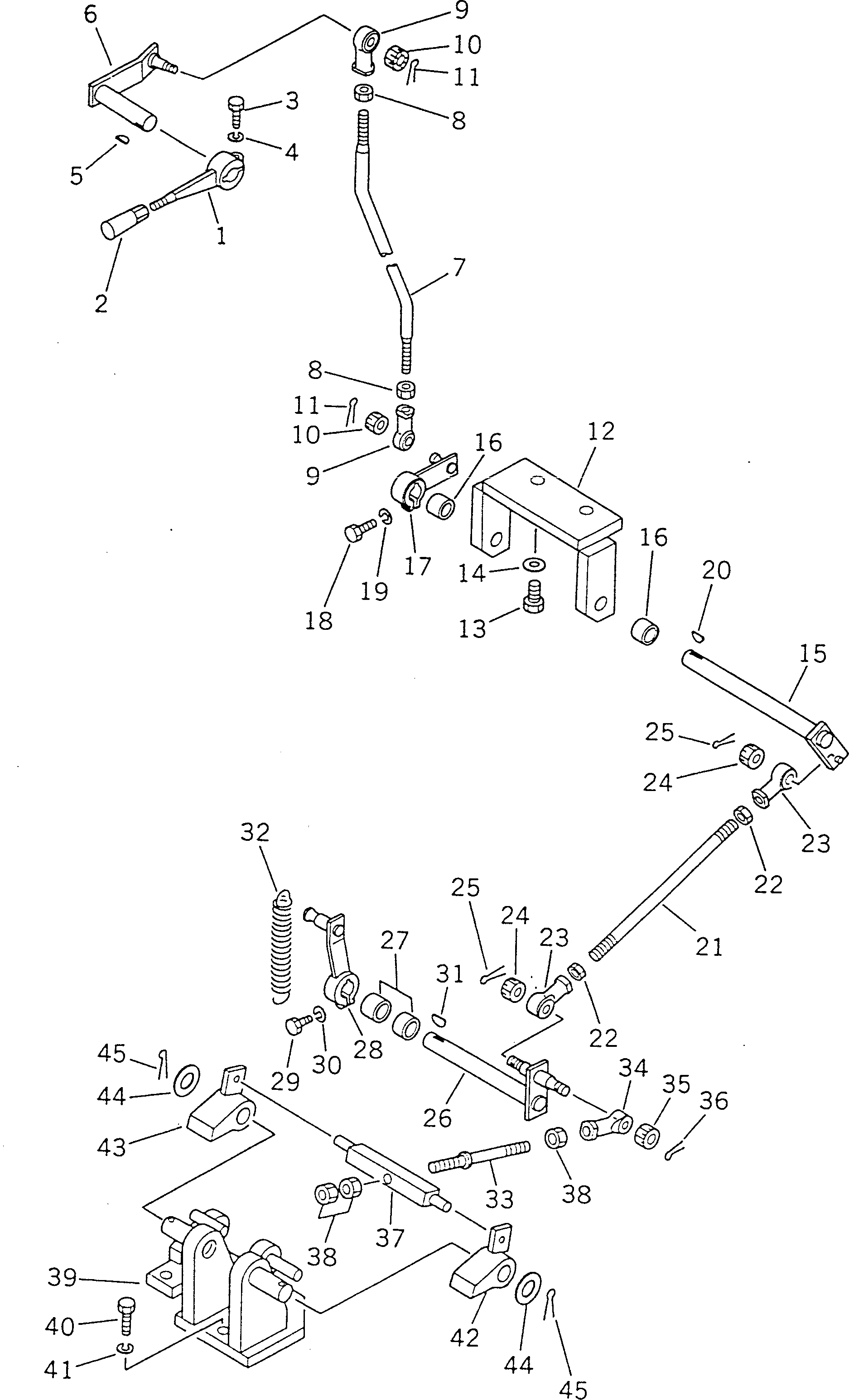 Рычаг 195-43-21861 Komatsu
