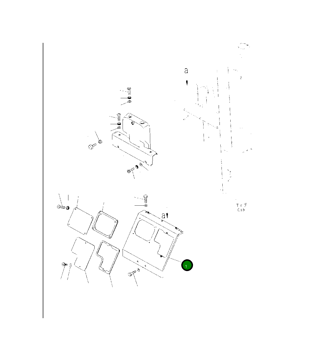 Крышка 421-54-65111  Komatsu