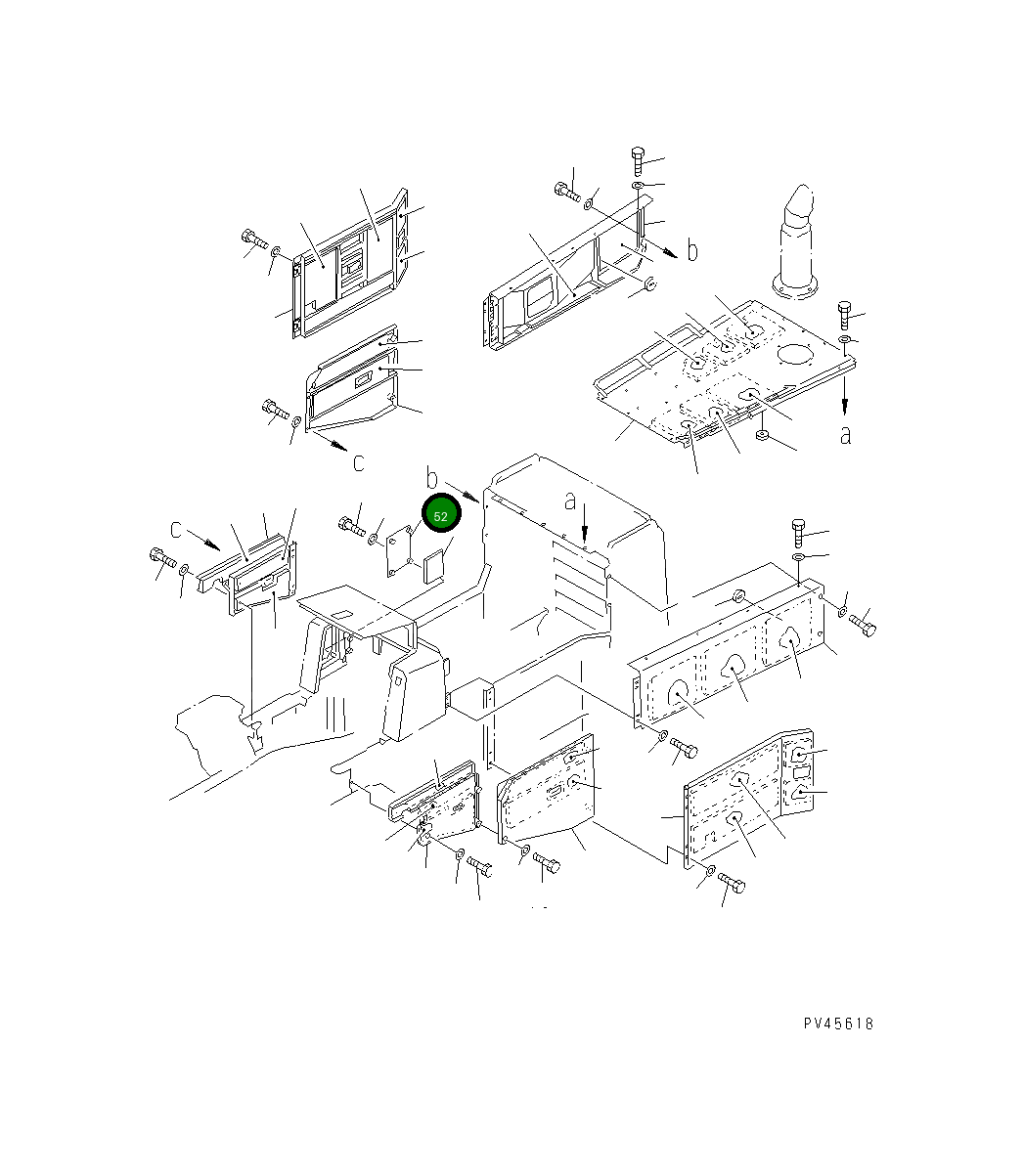 Крышка 426-Z90-1610  Komatsu