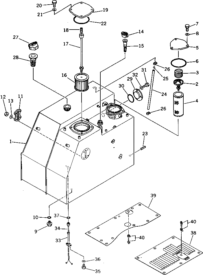 Крышка 20G-54-19140 Komatsu