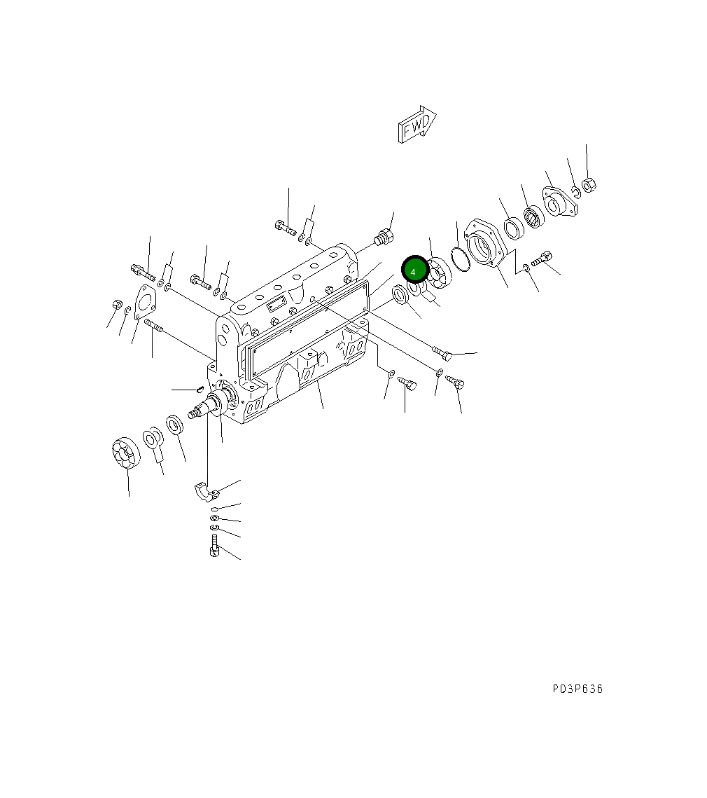 Крышка DK133010-7600 Komatsu
