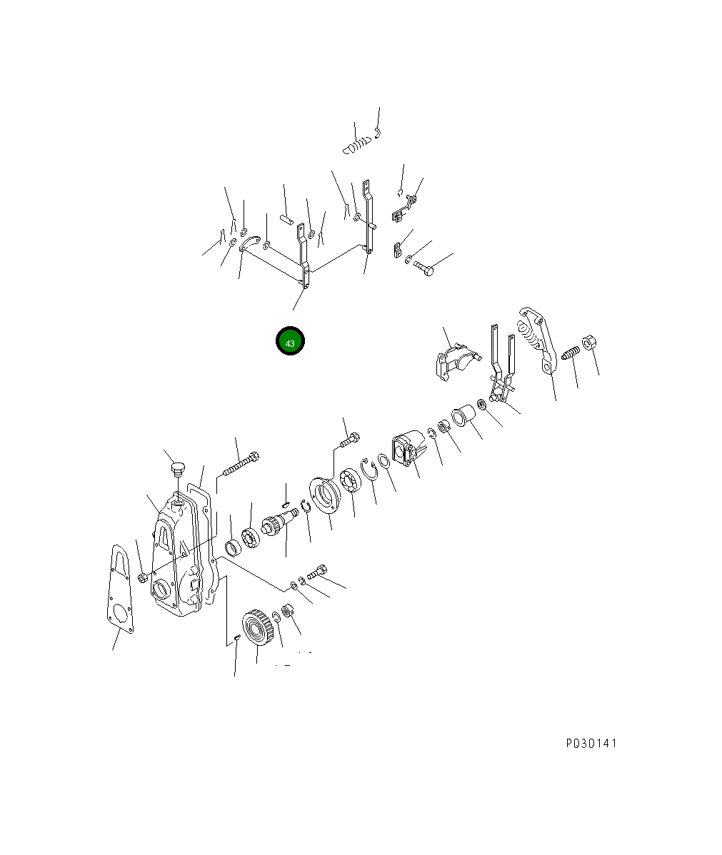 Рычаг DK154401-0520 Komatsu