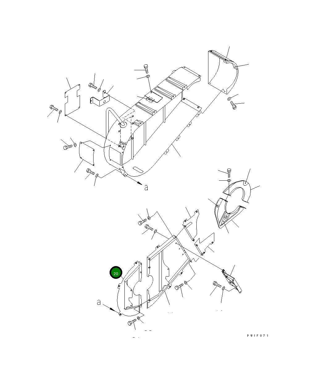 Крышка 8296-54-1461  Komatsu