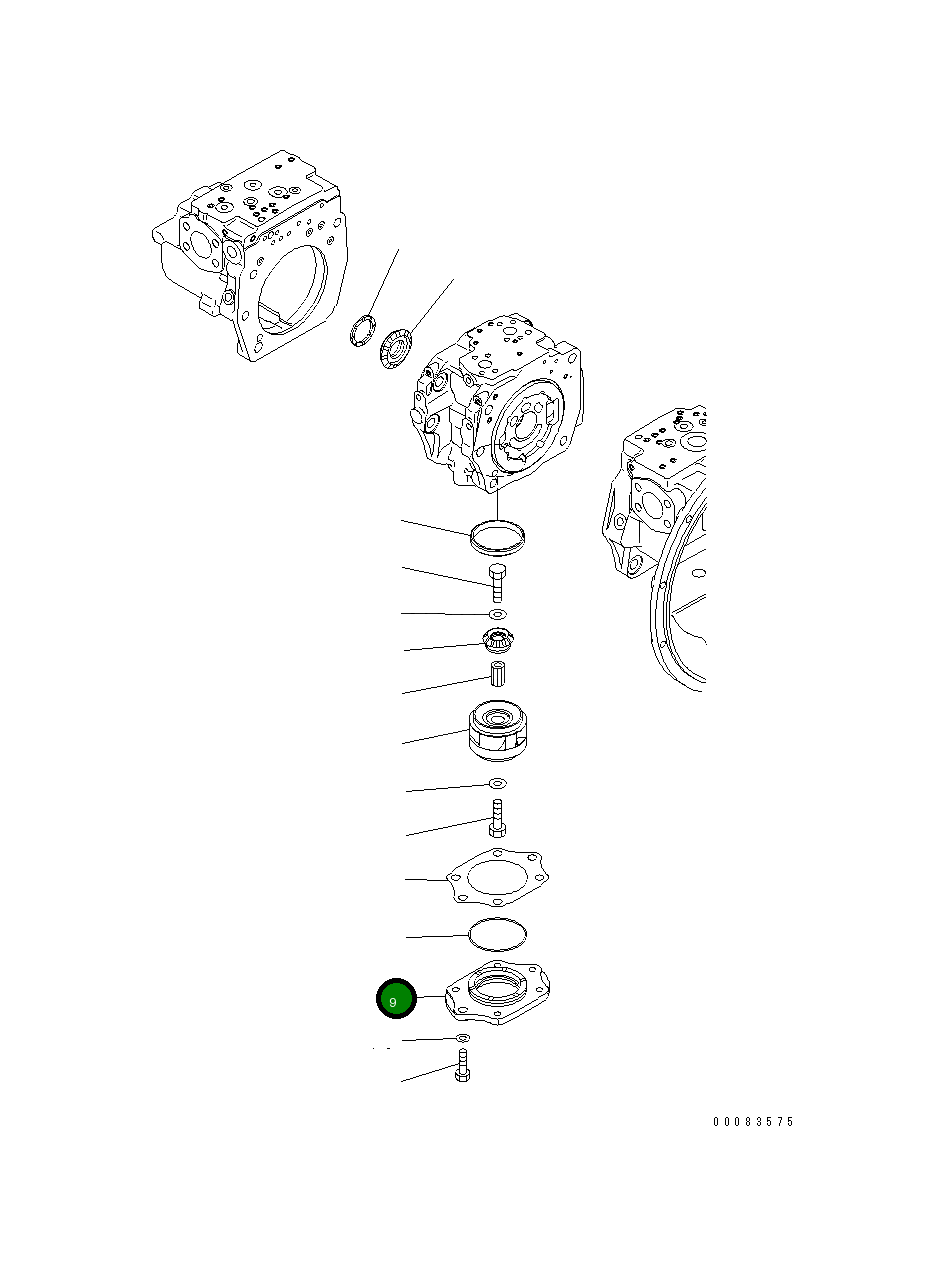 Крышка 708-2H-32370  Komatsu