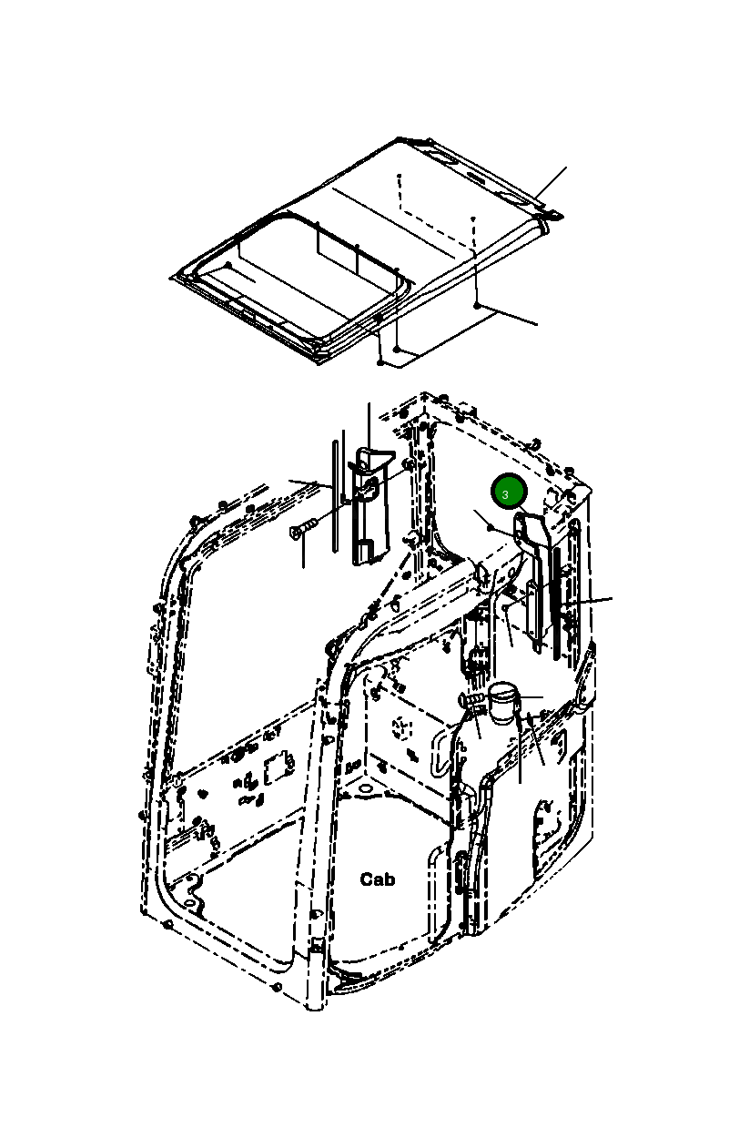 Крышка 22P-53-15531  Komatsu