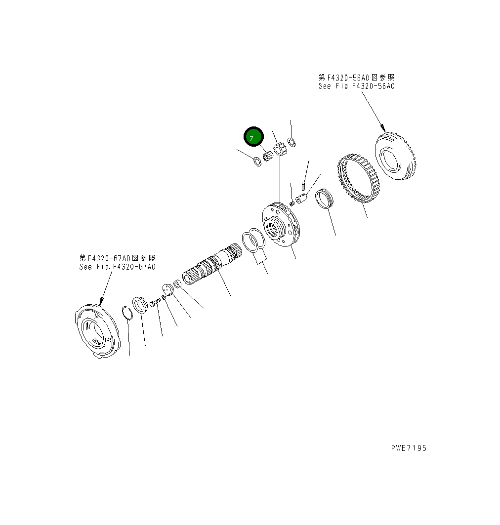Подшипник 426-15-12961 Komatsu