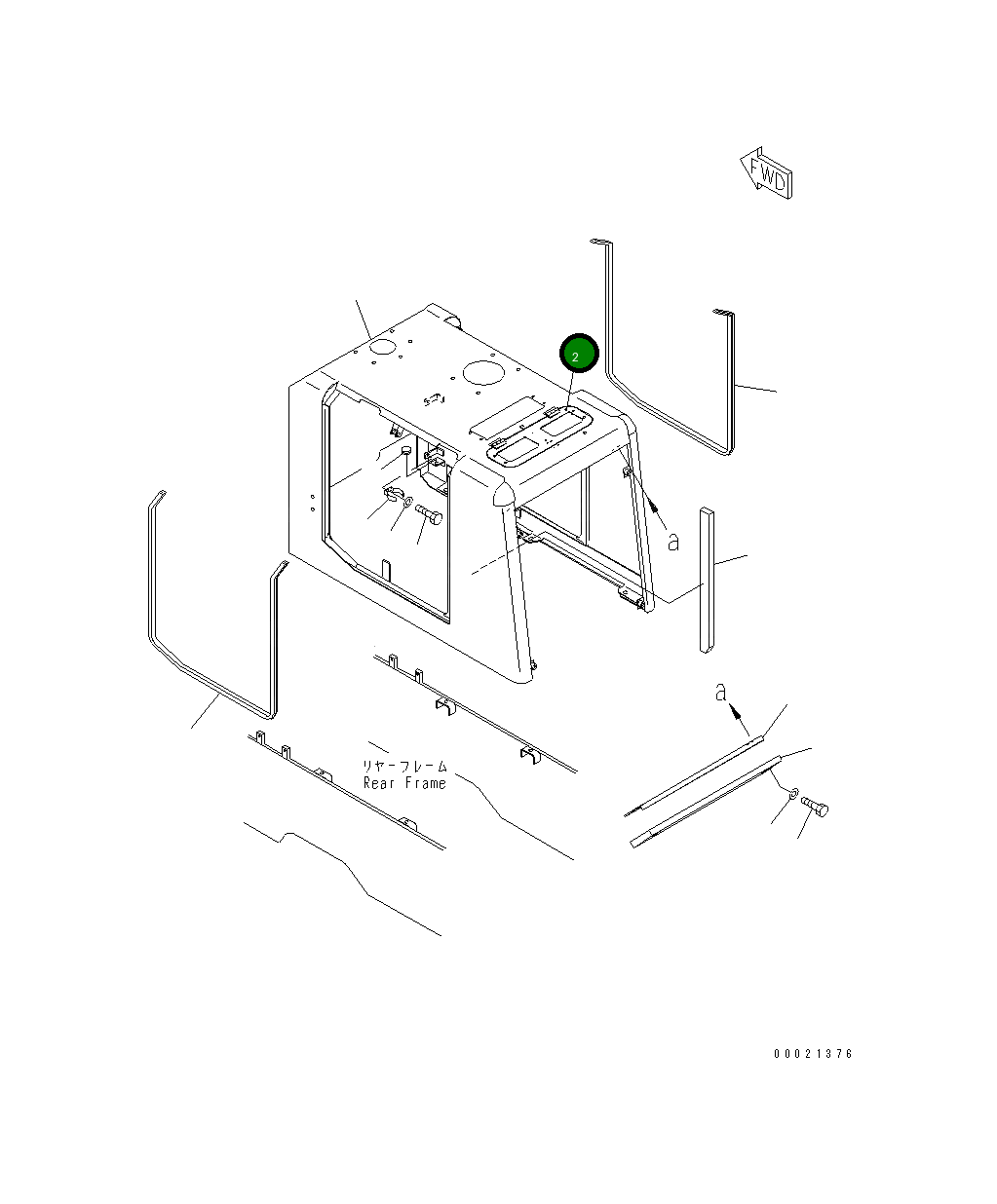 Крышка 415-54-22870  Komatsu