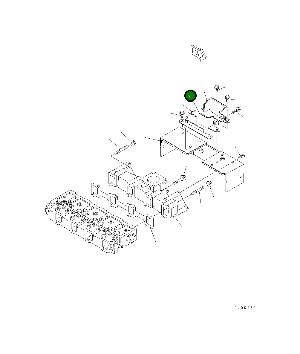 Крышка YM129950-13410 Komatsu