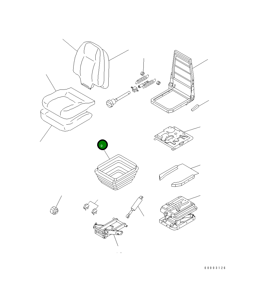 Крышка AS183686 Komatsu