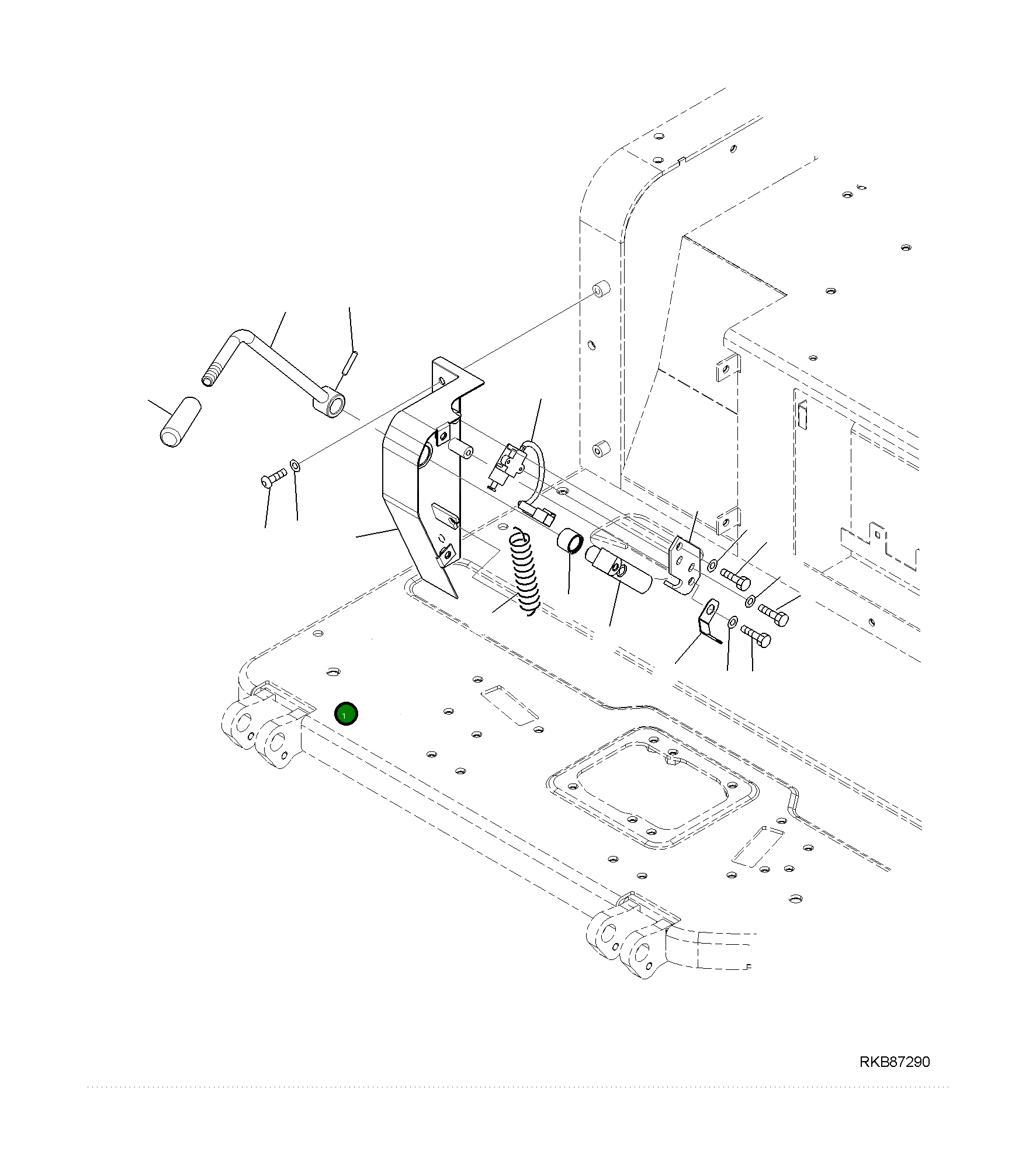 Крышка 2A1-43-21571 Komatsu