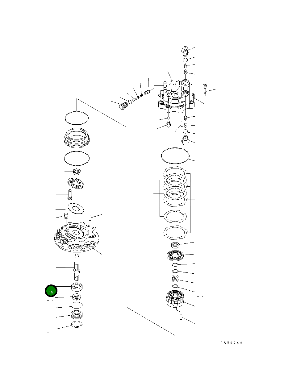 Подшипник 708-7S-22140 Komatsu
