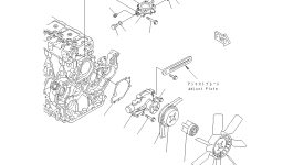 Крышка YM121850-49530 Komatsu
