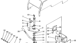 Кронштейн 130-961-6110 Komatsu