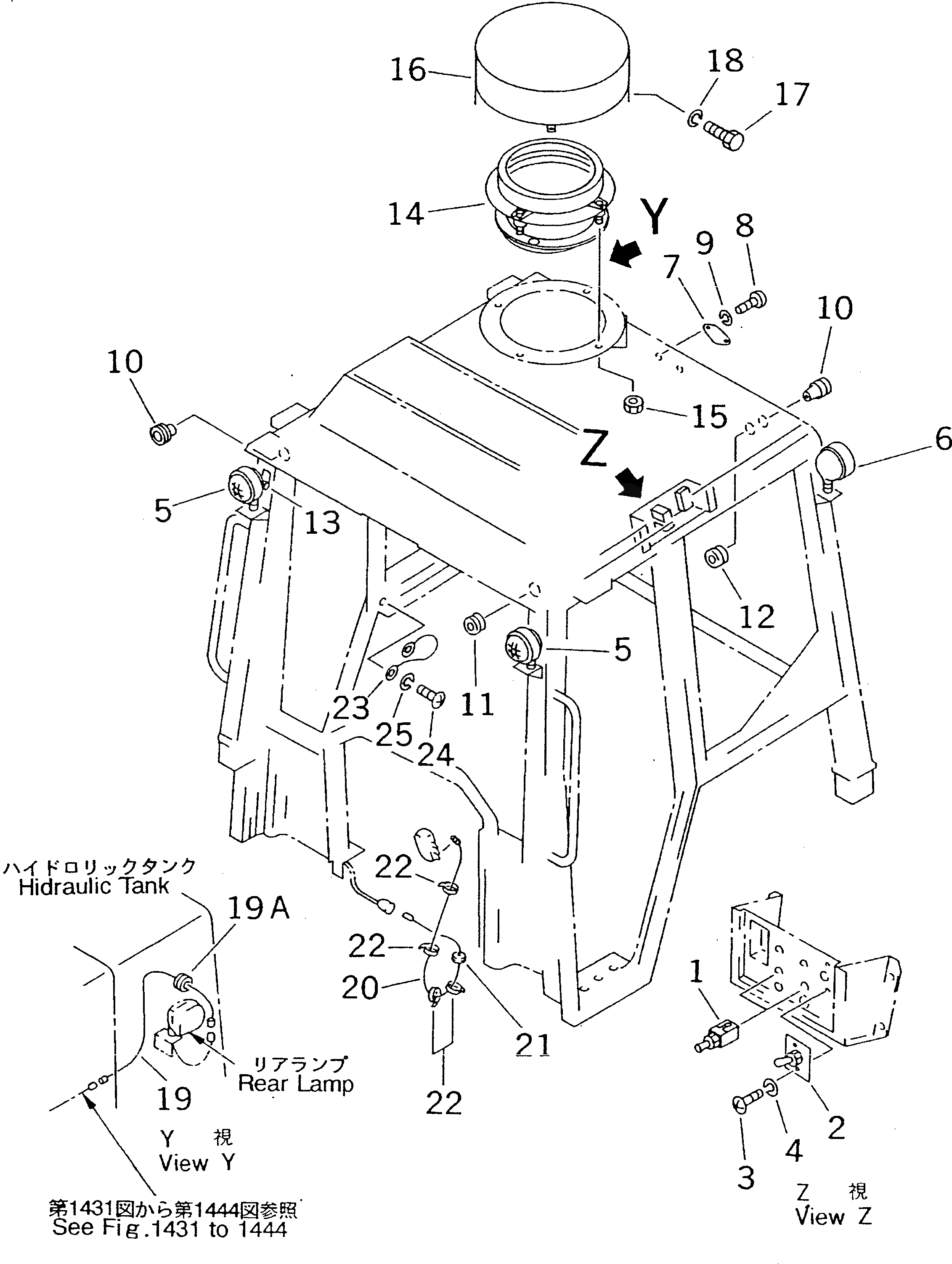 Крышка 104-Y11-2390 Komatsu