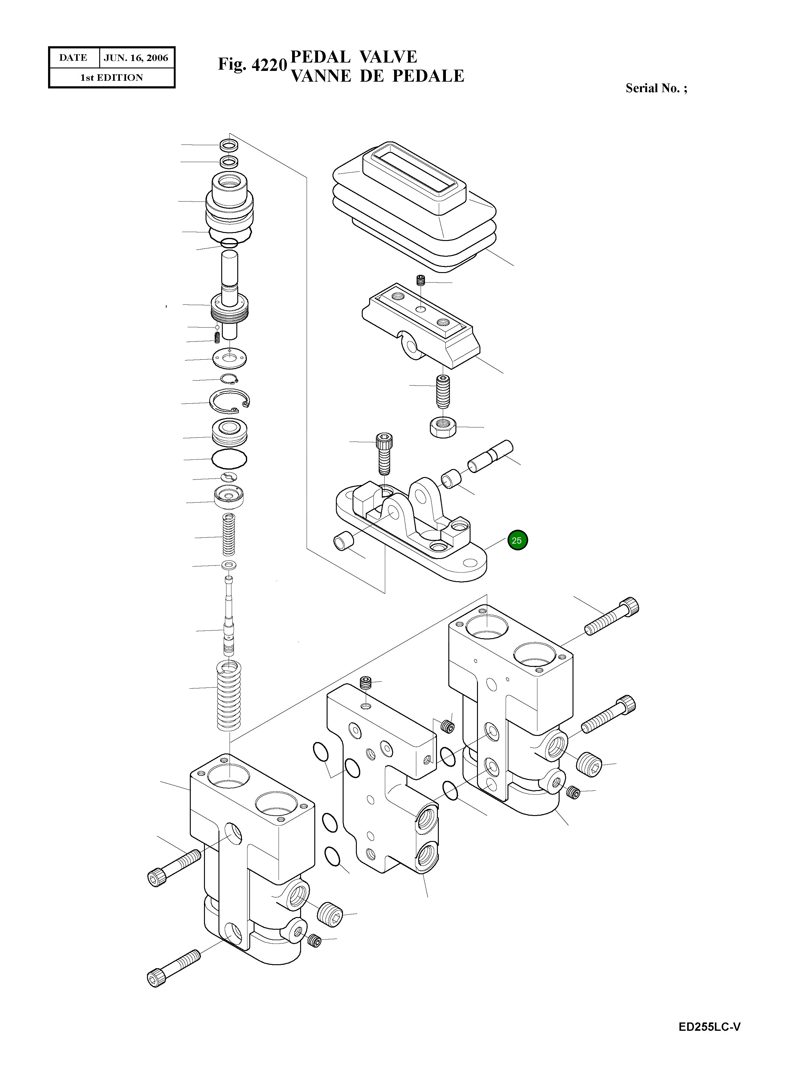 Крышка J98J1014 Komatsu