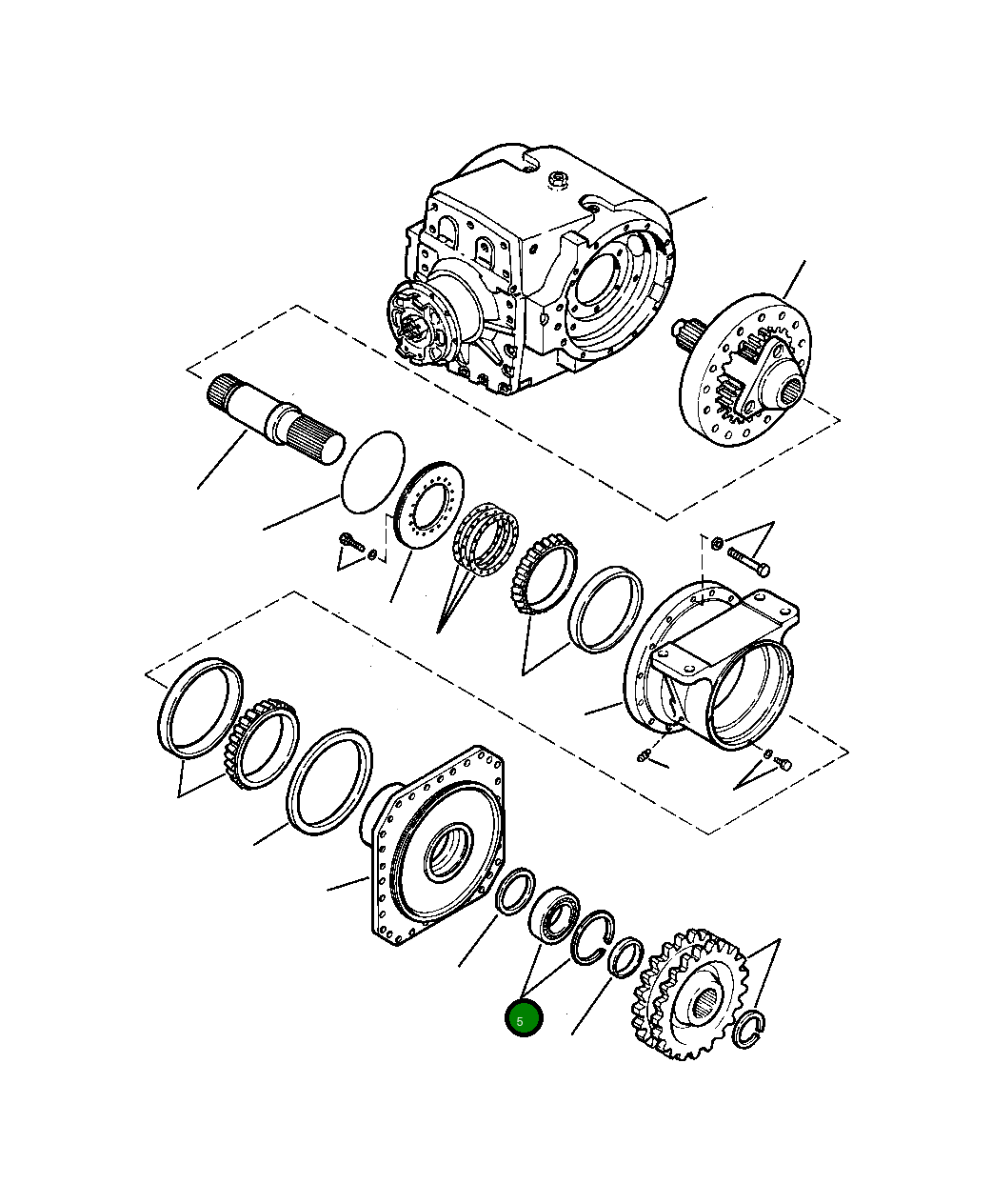 Подшипник 1435 264 H91 Komatsu