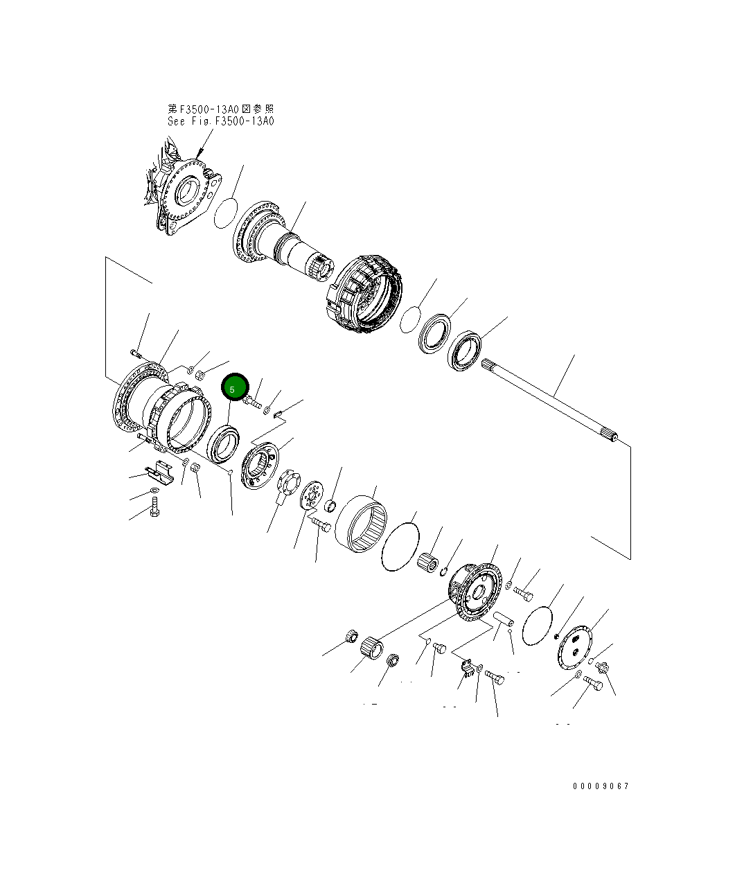 Подшипник 06000-32052 Komatsu