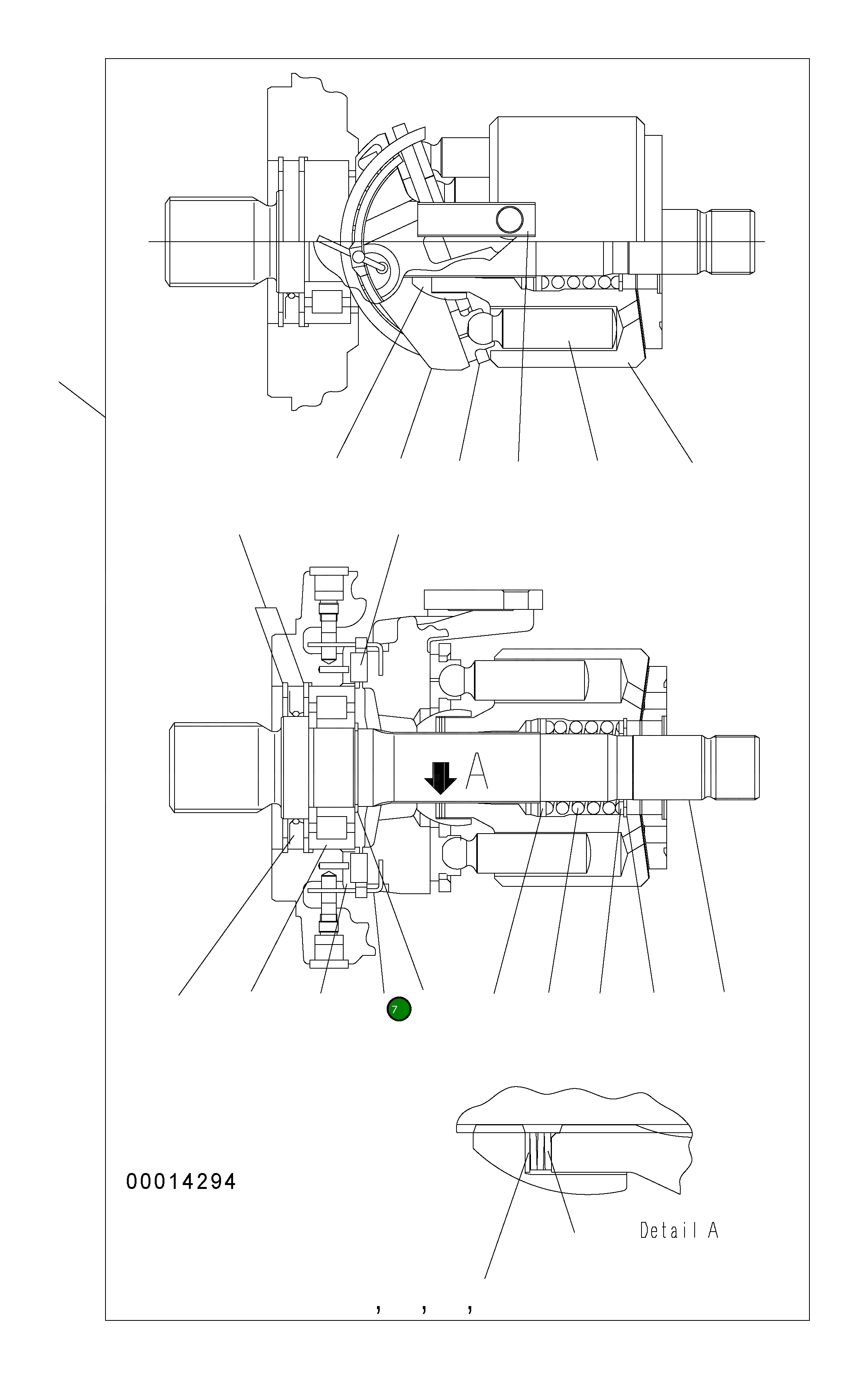 Рычаг UC1700762339 Komatsu
