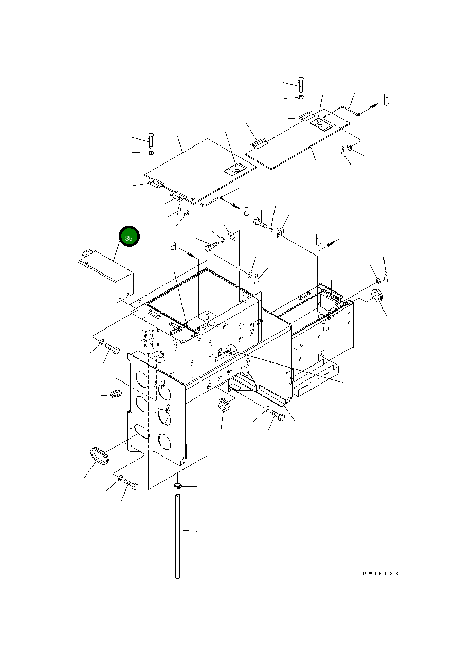 Крышка 8296-54-1142  Komatsu