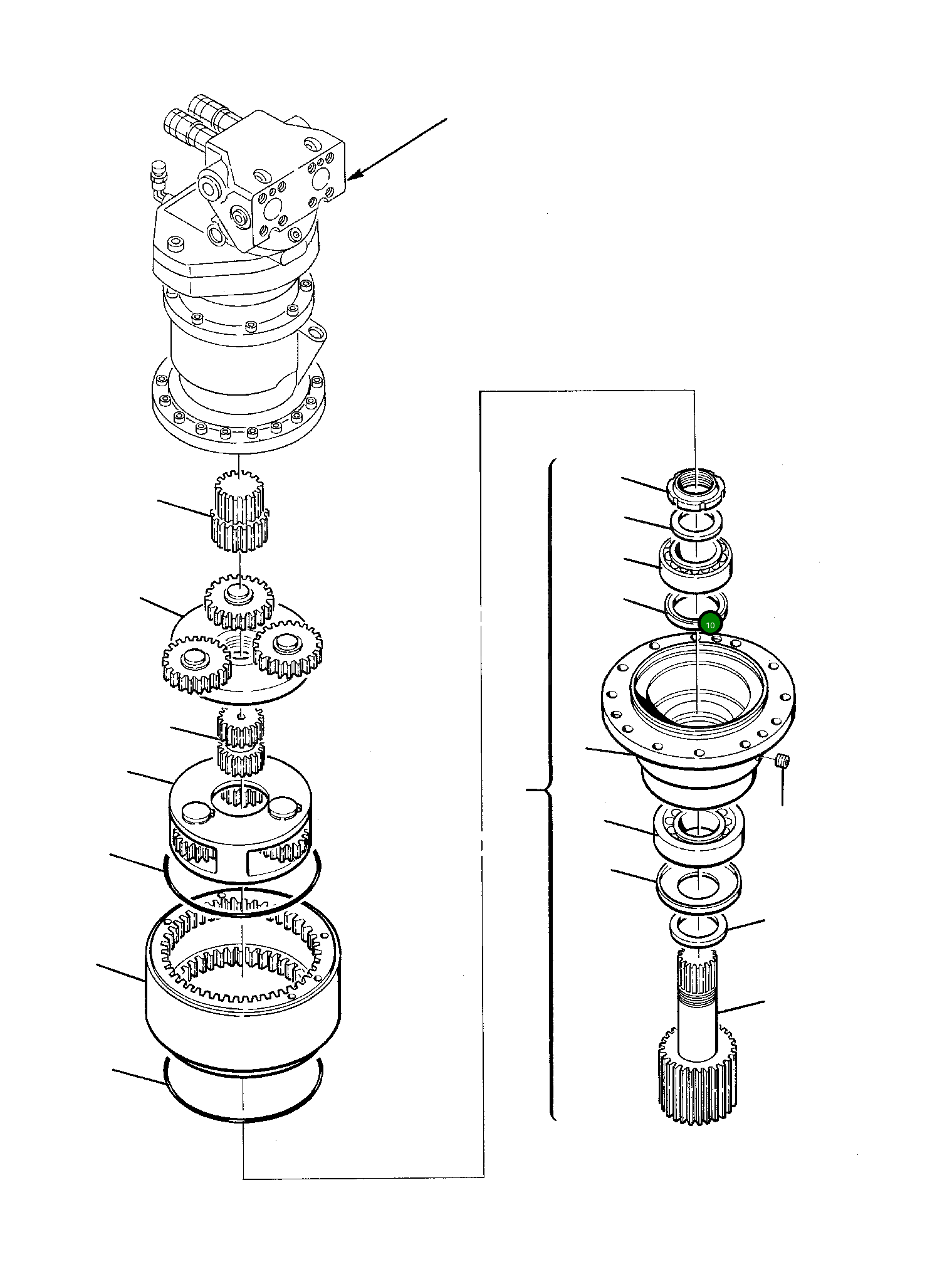 Подшипник 21D-09-88690 Komatsu