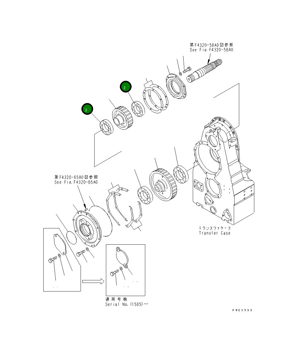 Подшипник 421-15-13370 Komatsu