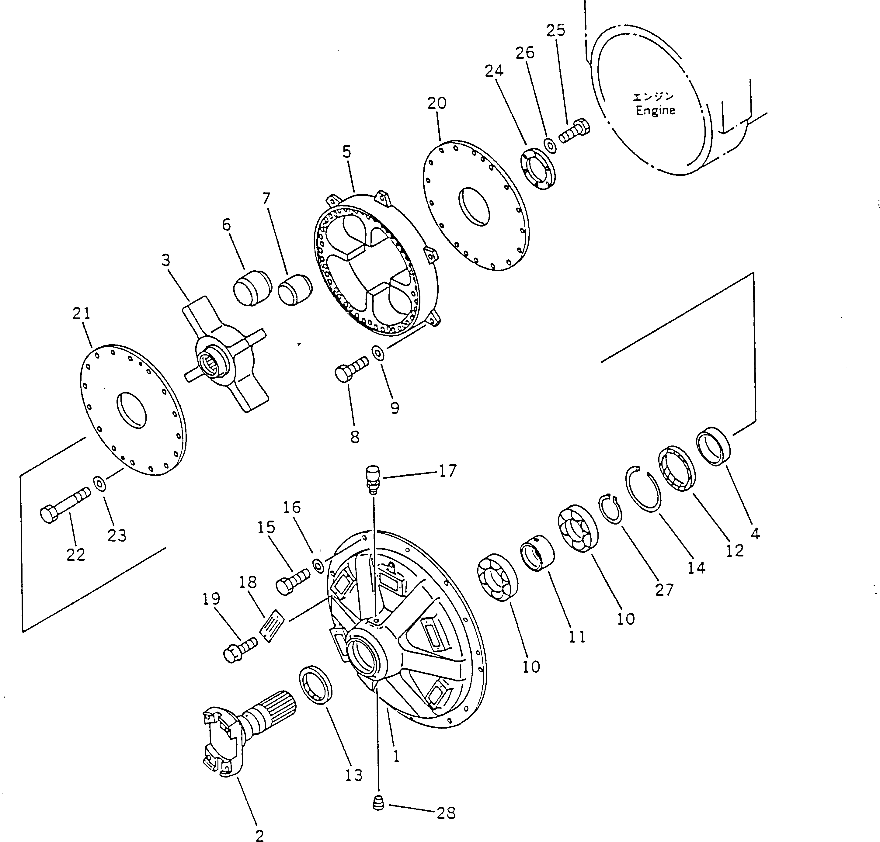 Крышка 428-12-11122  Komatsu