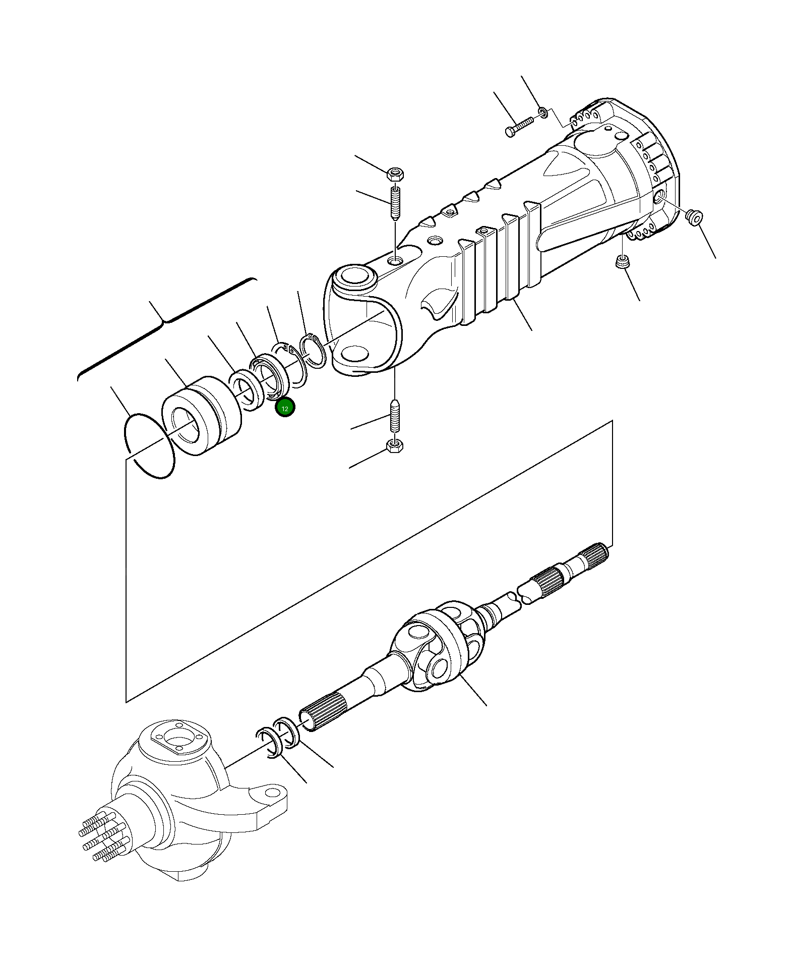Подшипник 21D-14-11540  Komatsu