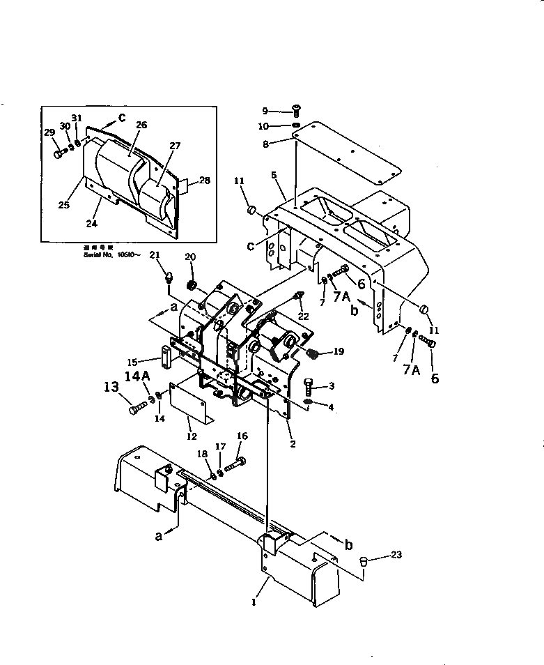 Крышка 144-54-81131 Komatsu