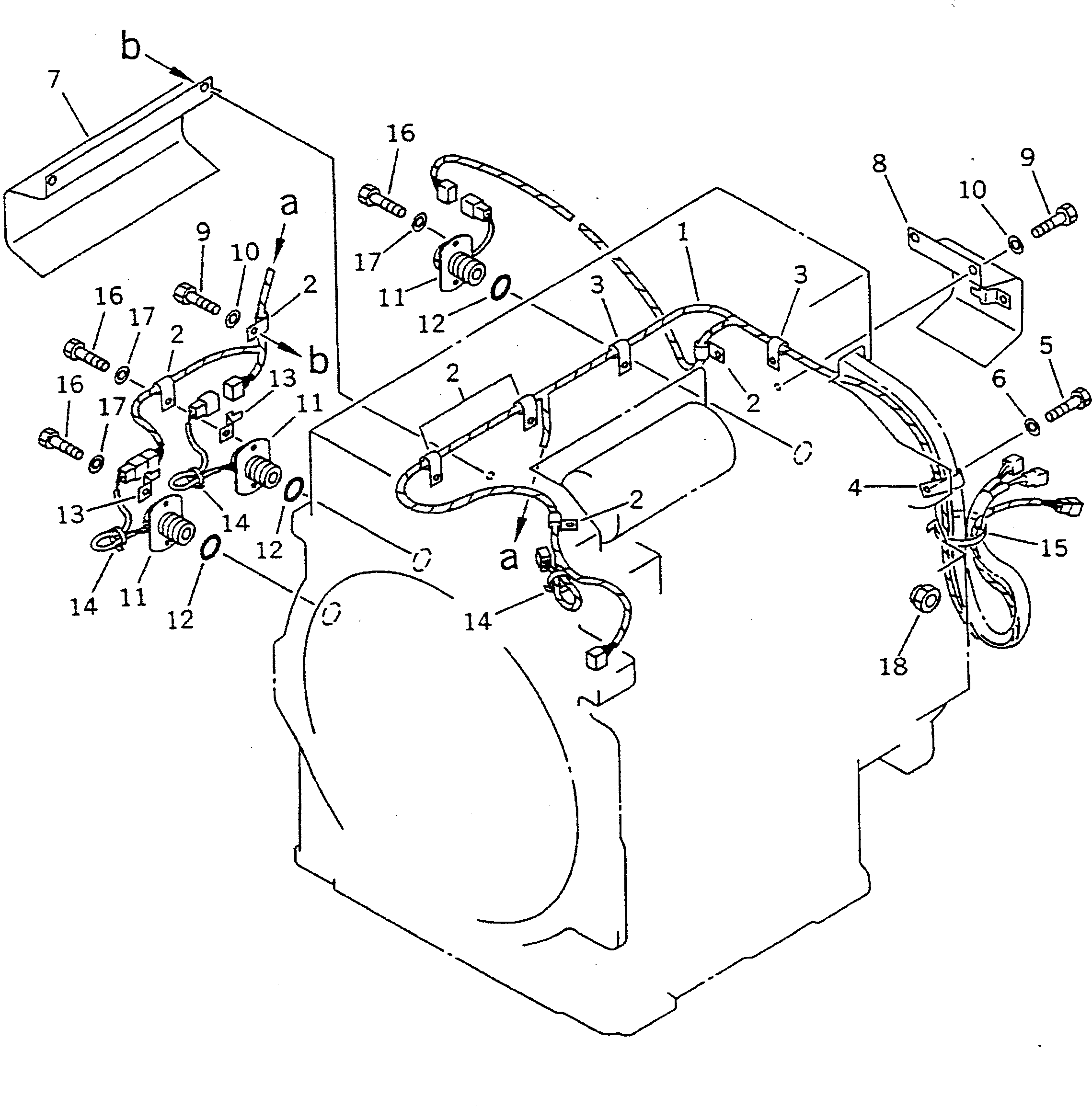 Крышка 569-15-48130  Komatsu