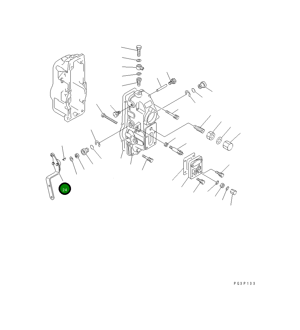 Рычаг DK154347-8520 Komatsu